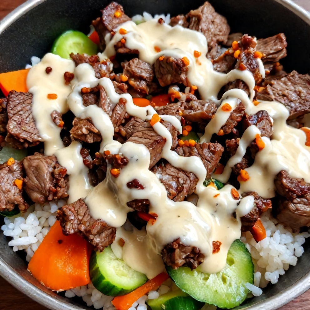 Korean BBQ Steak Rice Bowls