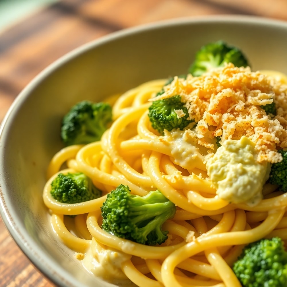Mafaldine Pasta Limone with Broccoli