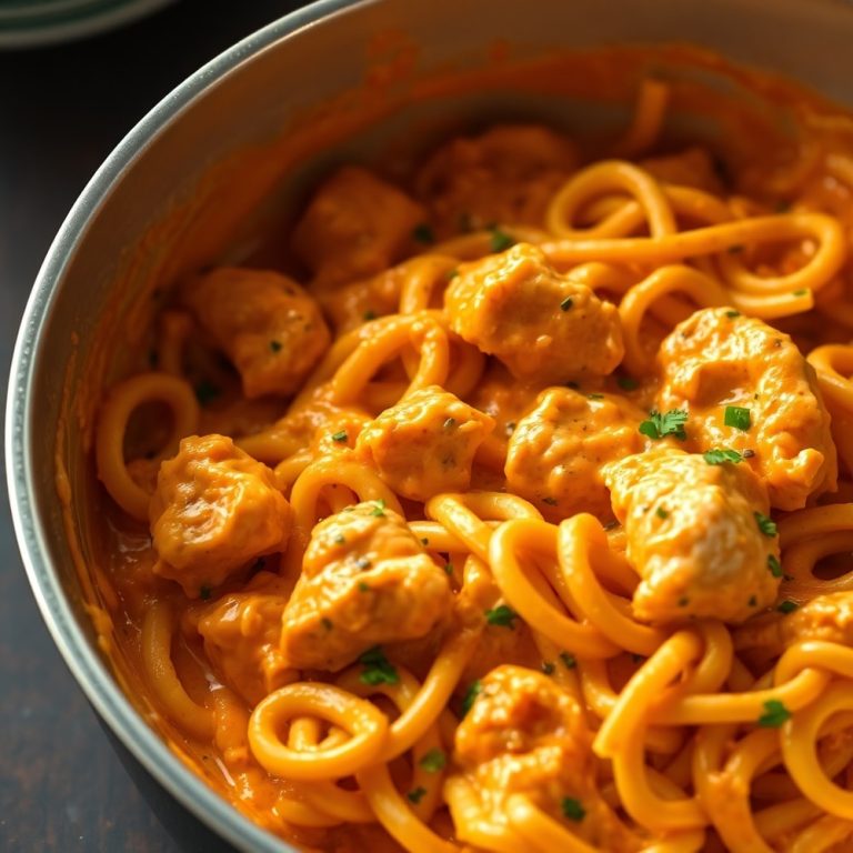 One Pot Buffalo Chicken Pasta
