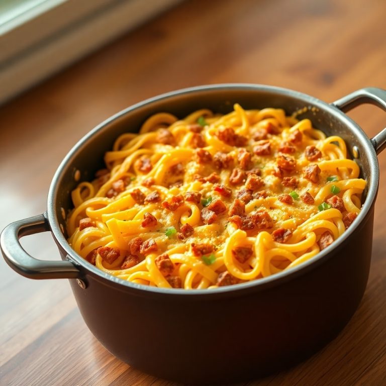 One Pot Cheesy Taco Pasta
