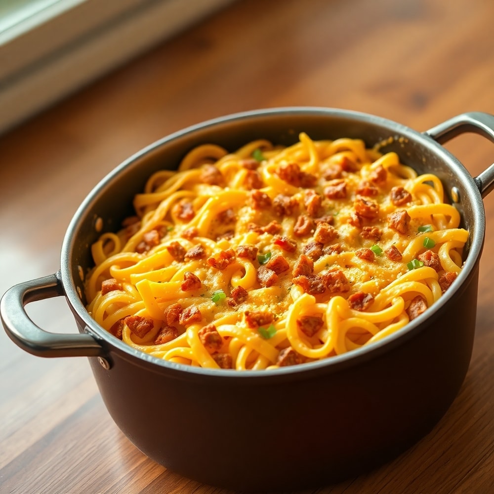 One Pot Cheesy Taco Pasta