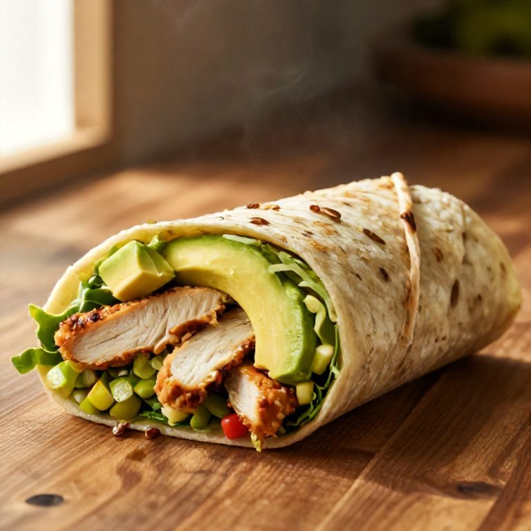 Quick Chicken Avocado Wrap