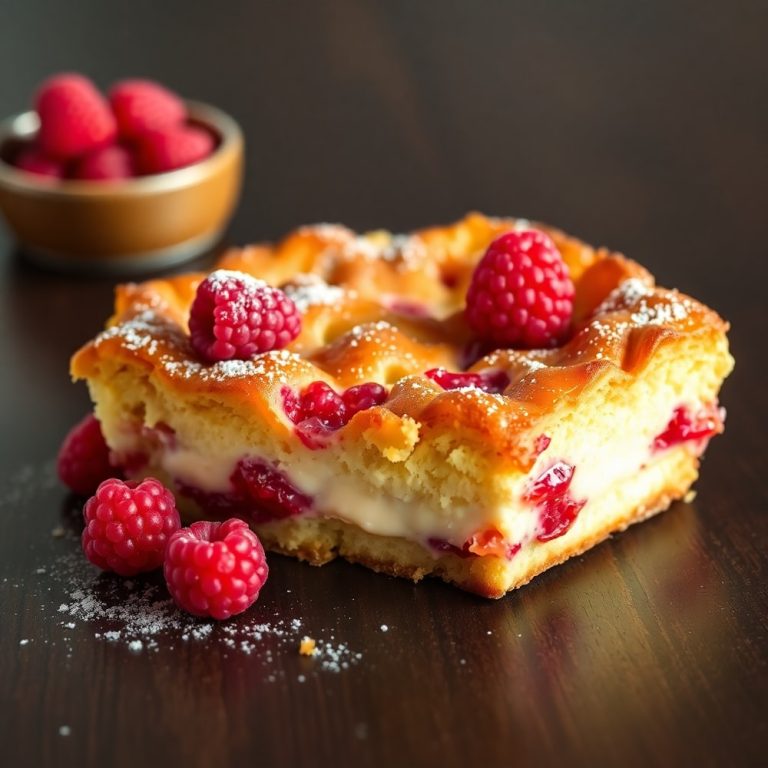 Raspberry Cheesecake French Toast Casserole