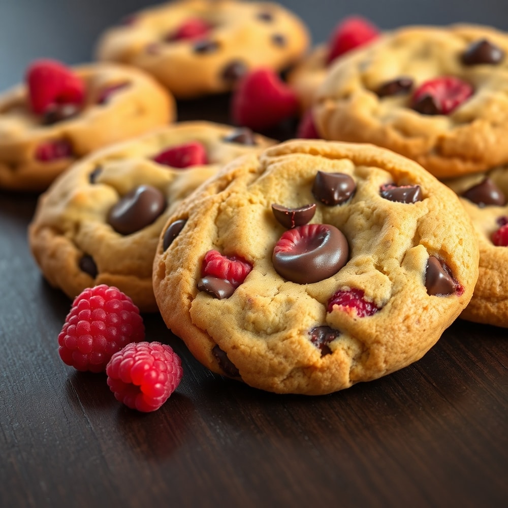 Raspberry Chocolate Chip Cookies