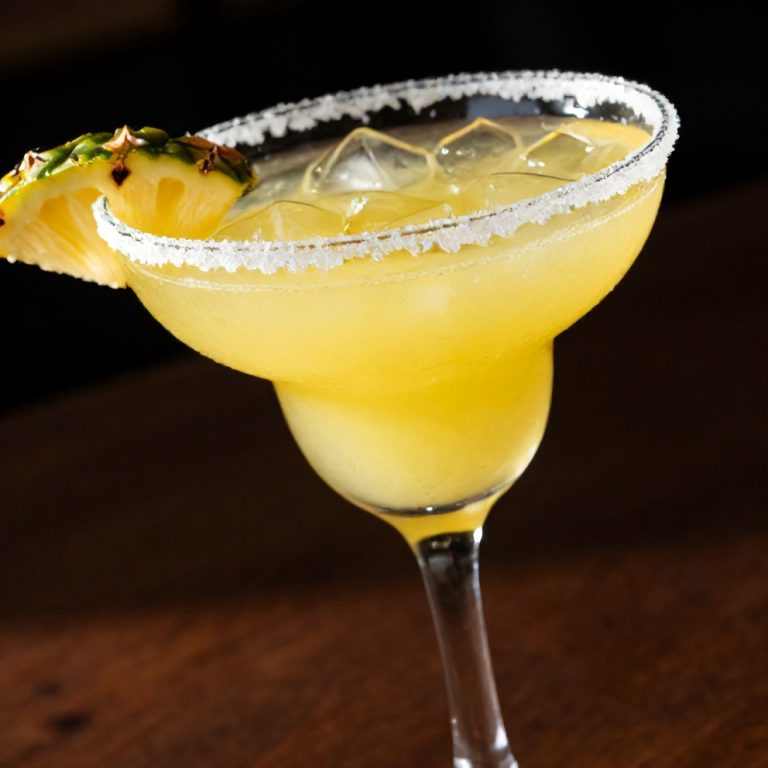 refreshing pineapple margarita mocktail