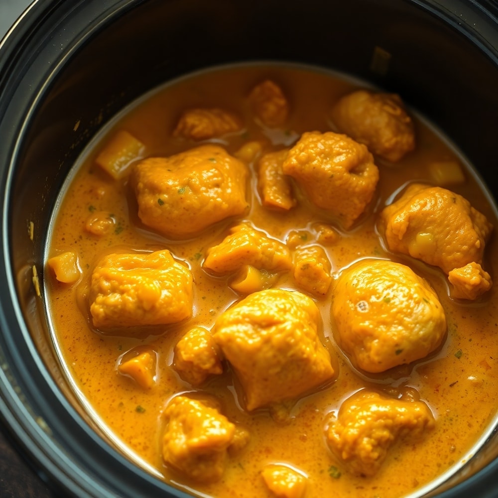 slow cooker chicken curry