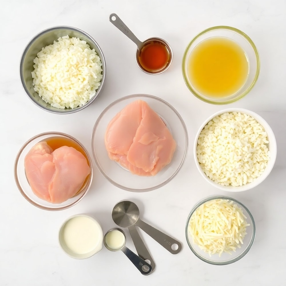 Smothered Chicken and Rice Ingredients