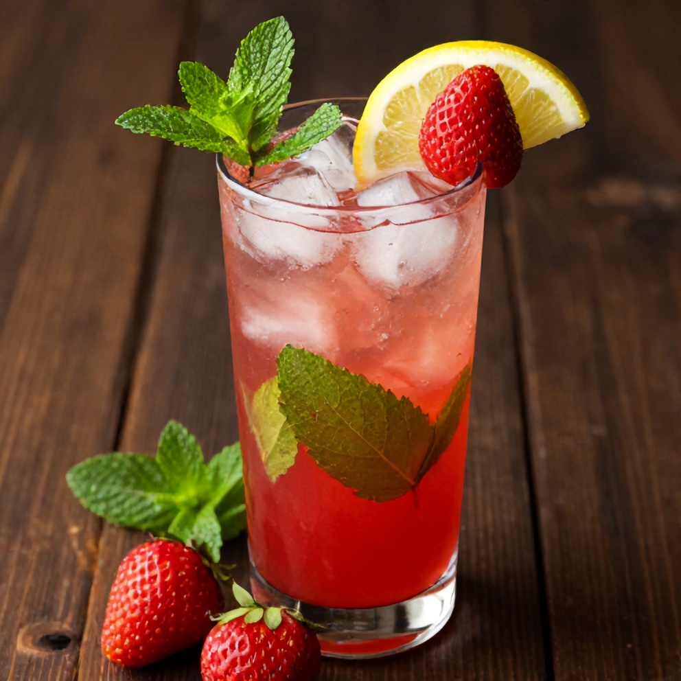 Strawberry Mint Lemonade